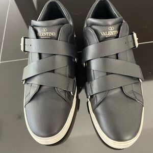 Valentino Garavani Black Leather Sneakers